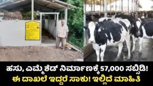 Hasu Emme Shed Construction Subsidy Scheme